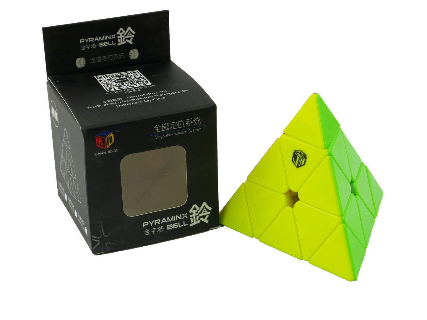 QiYi X-Man Bell Magnetic Pyraminx (stickerless)