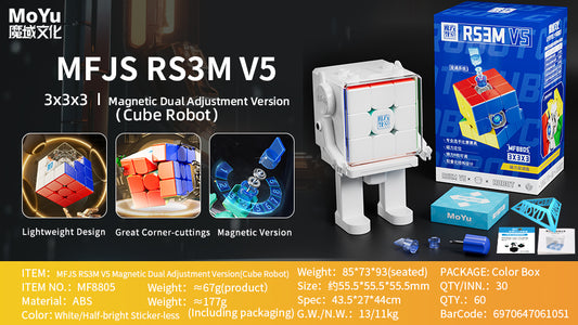 MoYu MoFangJiaoShi RS3M v5 dual adjustment robot 3x3x3